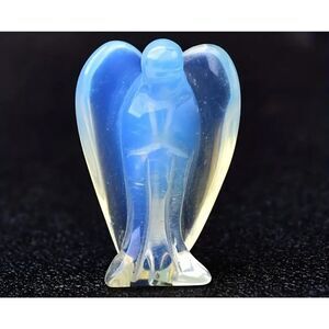 New! Natural Carved Angel in Opaline Balance Stone